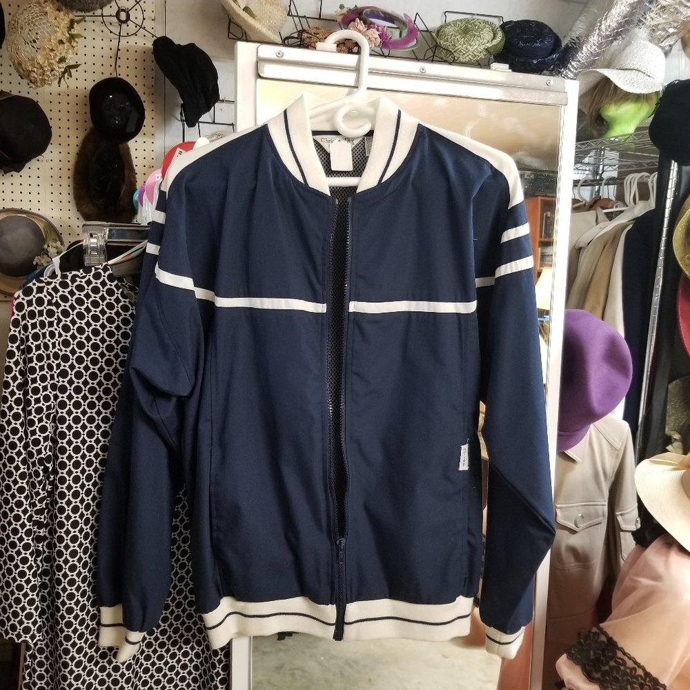 Dior Navy and White Bomber Jacket